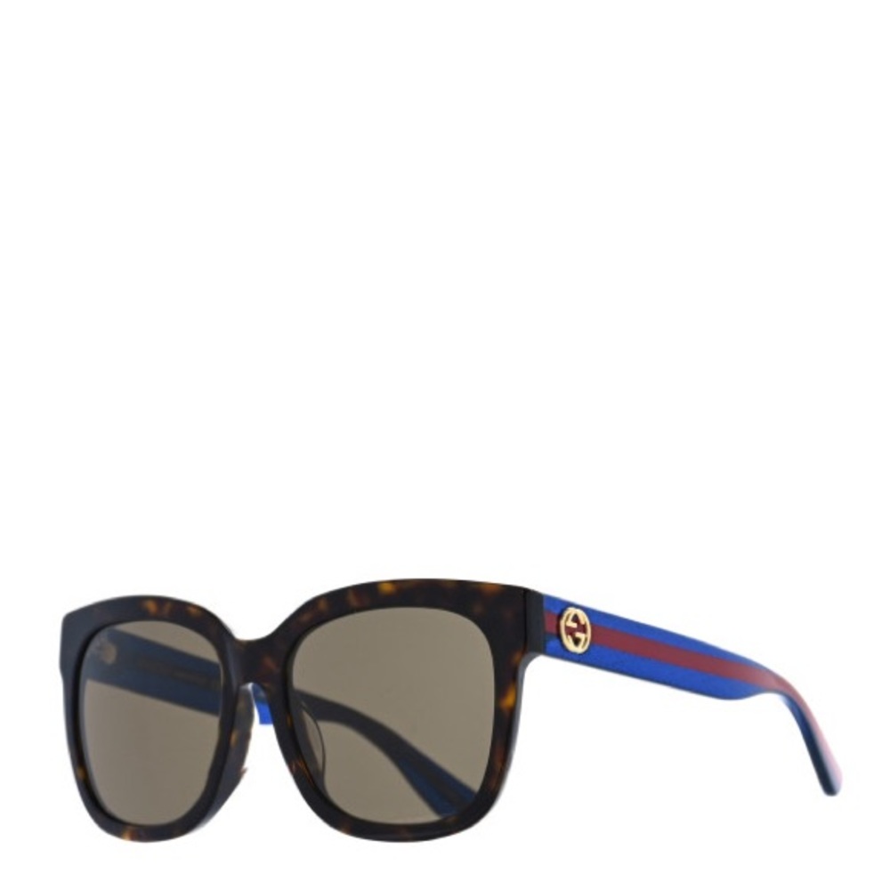 Gucci Square Tortoise glitter sunglasses